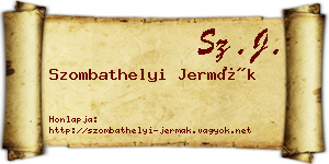 Szombathelyi Jermák névjegykártya